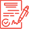 Notebook with pen icon.