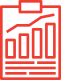 Bar chart icon on clipboard.